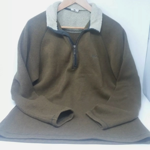 Columbia Sportswear Men's Large Brown Pullover Zip - Picture 5 of 6